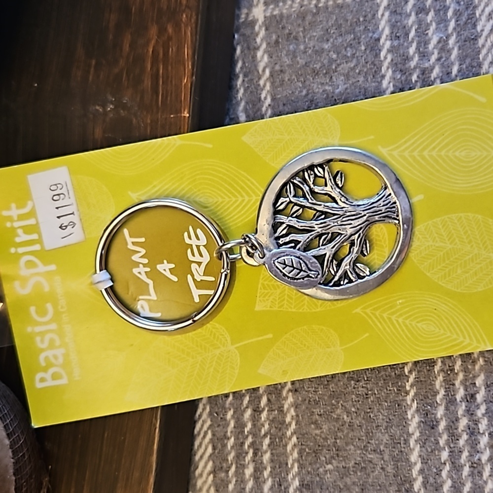 Tree of Life Silver Tone Key Ring